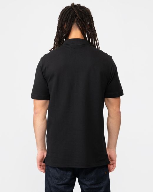 Lyle & Scott Black Lyle & Scott Tonal Eagle Polo Shirt for men