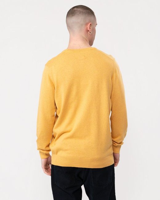 Barbour Yellow Pima Cotton Crew Sweatshirt for men