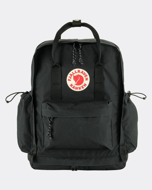 Fjallraven Black Kanken Outlong Unisex Backpack