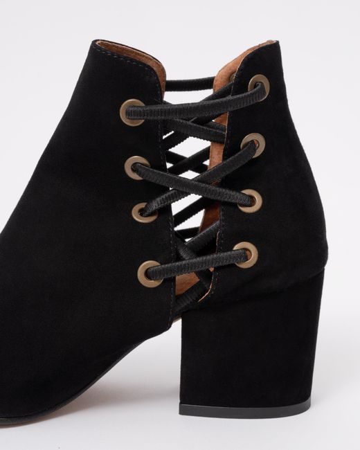 H by Hudson Black Kris Suede Shoe