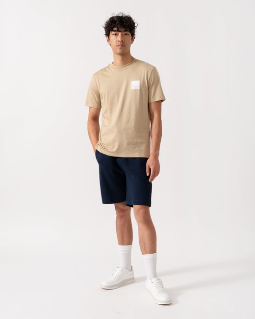 HUGO Blue Liam Shorts With Logo Tape for men