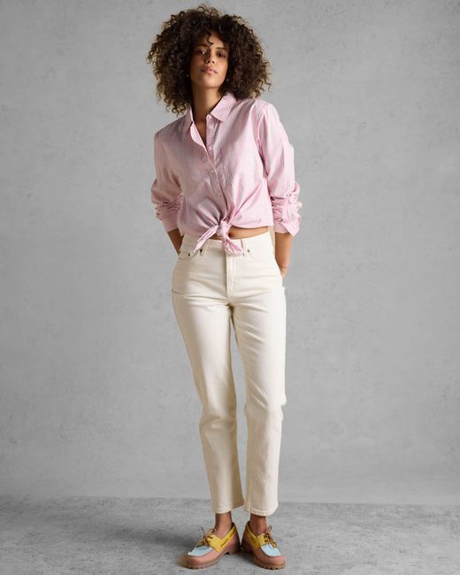 Joules Multicolor Boyfriend Oxford Shirt