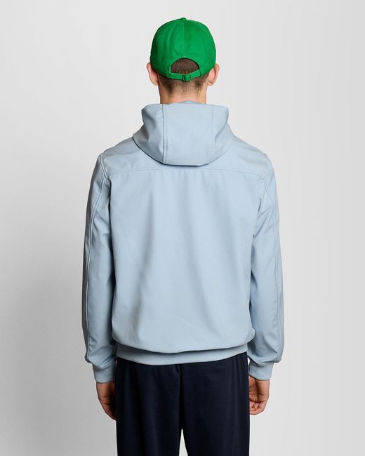 Lyle & Scott Blue Mesh Lined Softshell Jacket for men