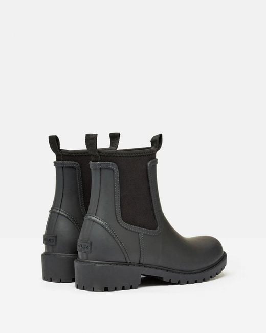 Joules Black Oakfield Short Wellies