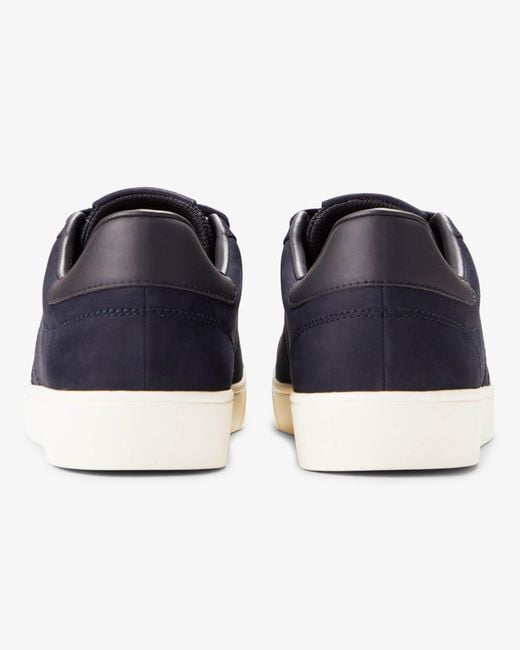 Fred Perry Blue Spencer Nubuck Trainers for men