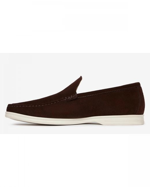 Oliver Sweeney Brown Alicante Suede Moccasin Loafers for men