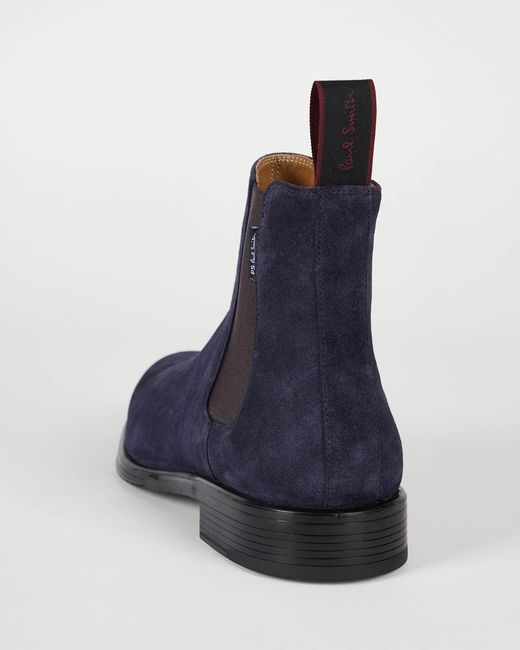Paul Smith Blue Augustus Suede Boots for men