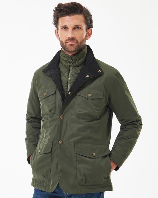 Barbour Green Ogston Waterproof Jacket for men