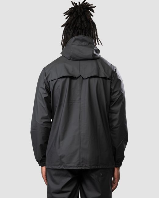 Rains Black Storm Breaker Jacket Colour: 01, Size: L