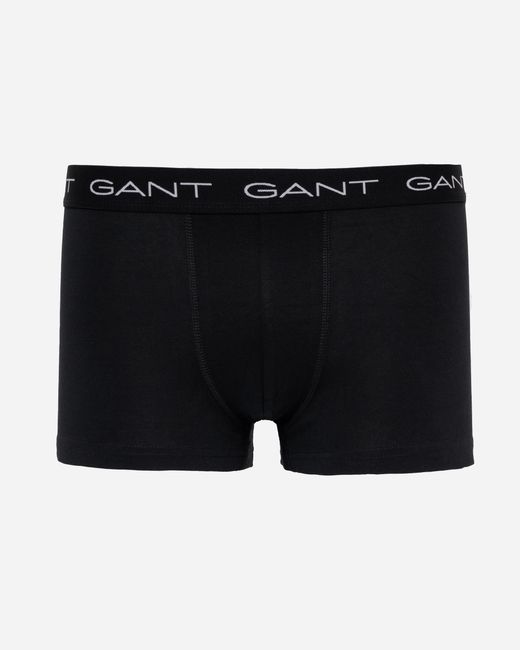Gant Black Slim Fit Cotton Jersey Trunks for men