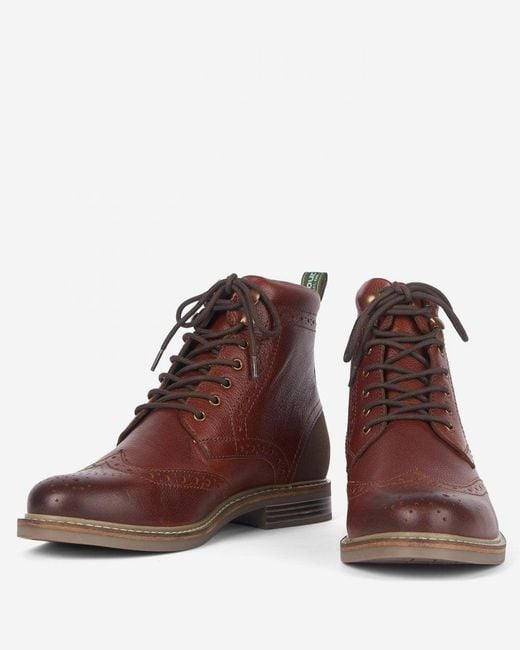 Barbour Seaton Brogues in Brown for Men Lyst