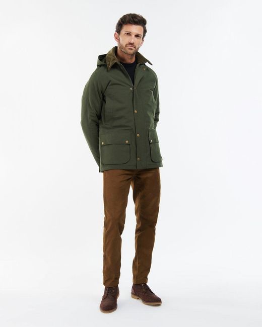 Barbour Green Winter Ashby Waterproof Jacket for men