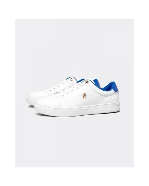 Tommy Hilfiger Elevated Essential Court Sneakers in Blue | Lyst Canada
