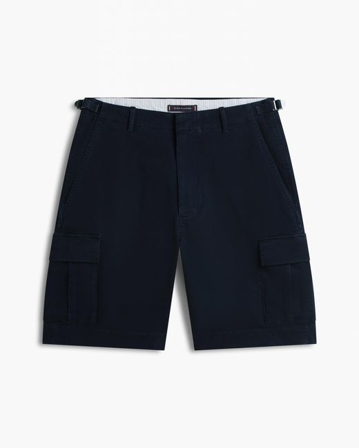 Tommy Hilfiger Blue Essential Twill Cargo Shorts for men
