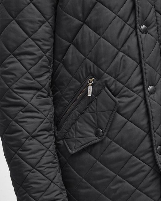Barbour Gray Powell Quilted Jacket for men
