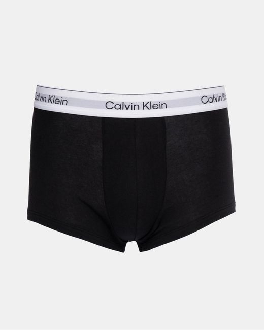 Calvin Klein Black 3 Pack Low Rise Trunks for men