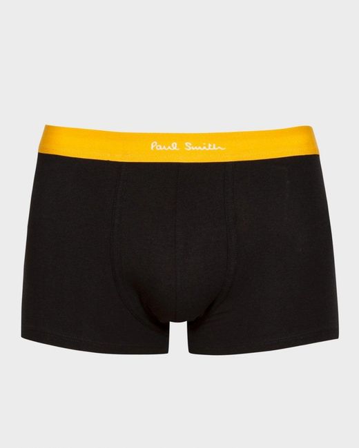 Paul Smith Orange 5-Pack Organic Cotton Artist Stripe Mixed Boxer Briefs for men