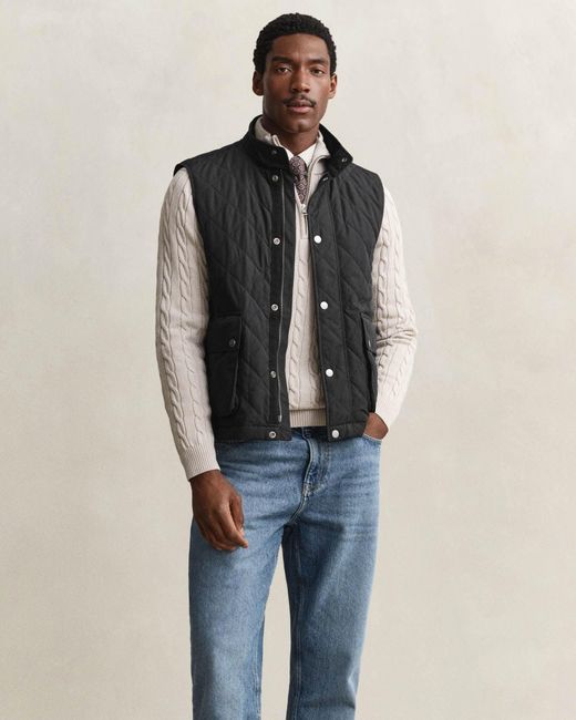 Gant Multicolor Quilted Vest for men