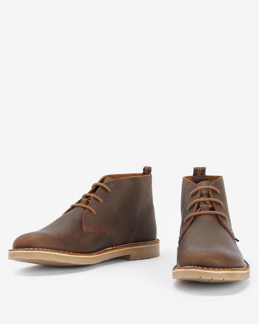 Barbour Brown Siton Desert Boots for men