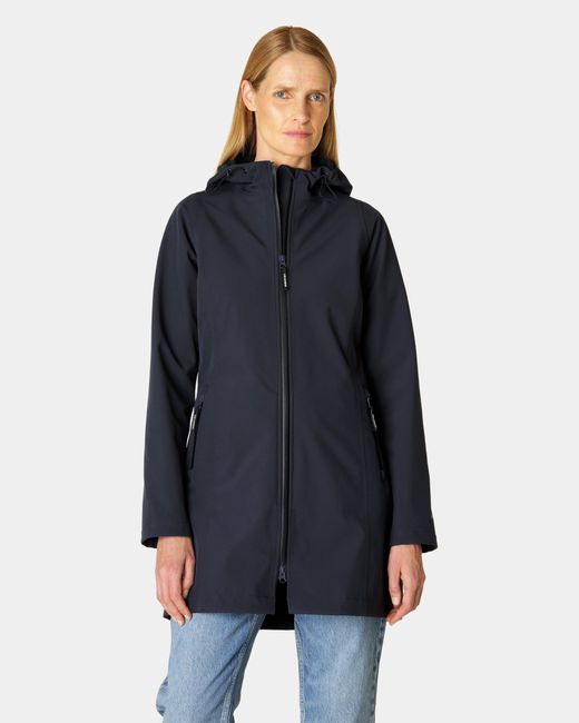 Ilse Jacobsen Blue Daybreak Softshell Raincoat