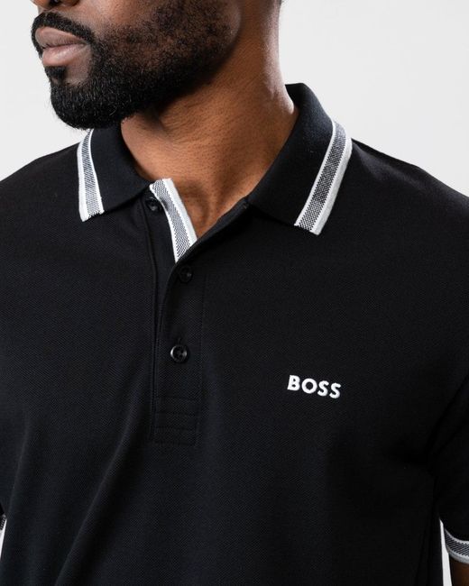 Boss Black Paddy Contrast Polo Nos for men