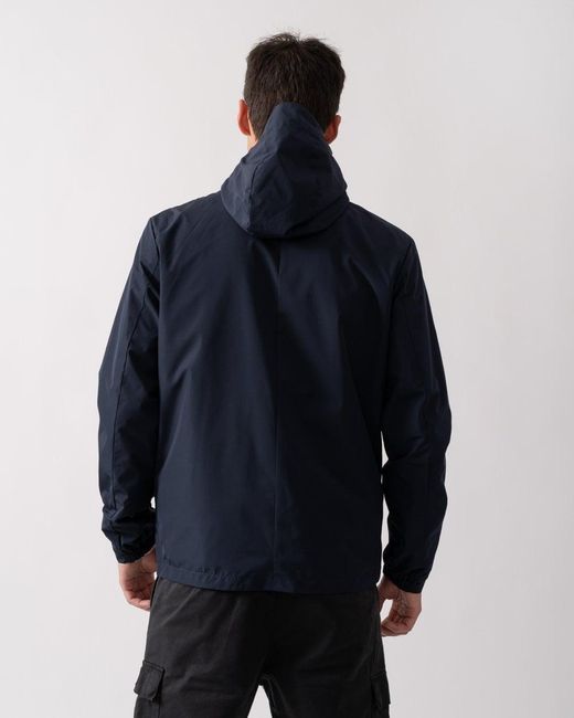 Lyle & Scott Blue Lyle & Scott Lightweight Hooded Zip Through Jacket for men