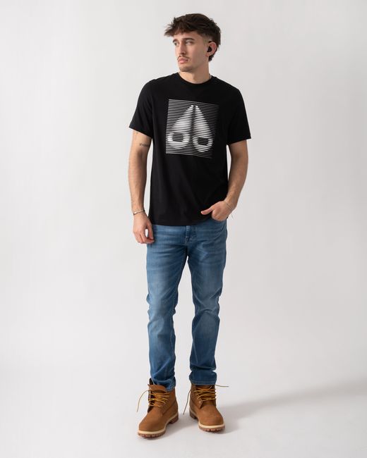 Moose Knuckles Black Raydaze T-Shirt for men