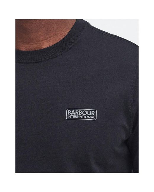 Barbour Blue Small Logo T-Shirt for men