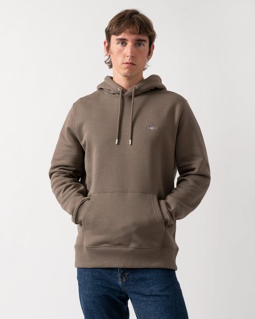 Gant Green Regular Fit Shield Logo Pullover Hoodie for men