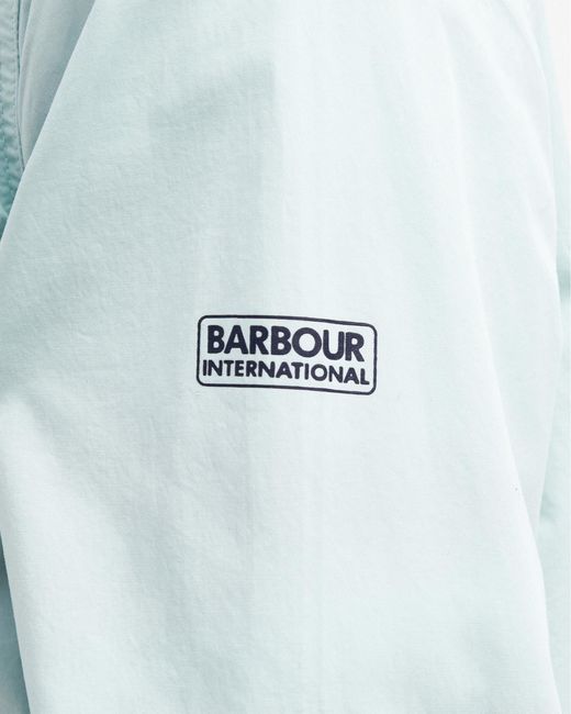 Barbour Blue Parson Zipped Overshirt for men