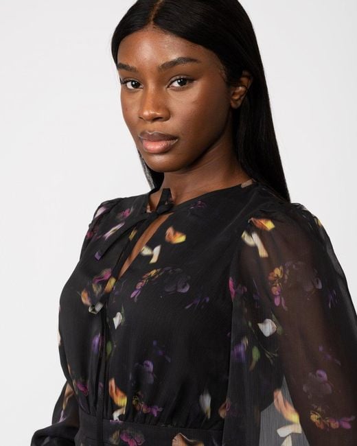 Ted baker shop black ruffle dress