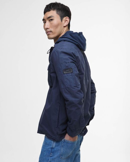Barbour Blue Kenneth Overshirt for men
