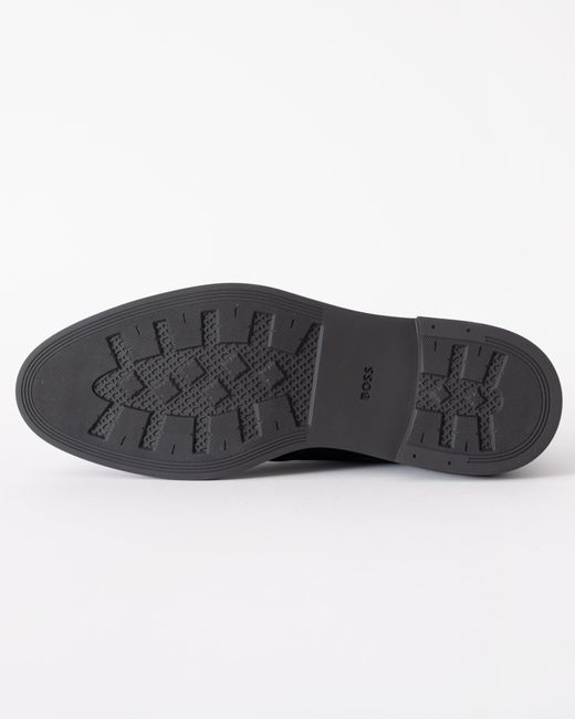 Boss Blue Calev Suede Desert Boots for men
