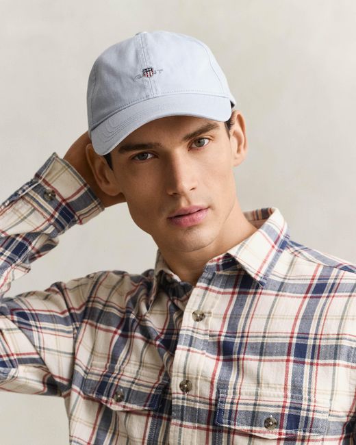 Gant Blue Shield Logo Cotton Twill Cap for men