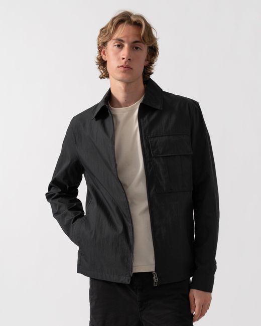 Belstaff Black Cargo Overshirt for men