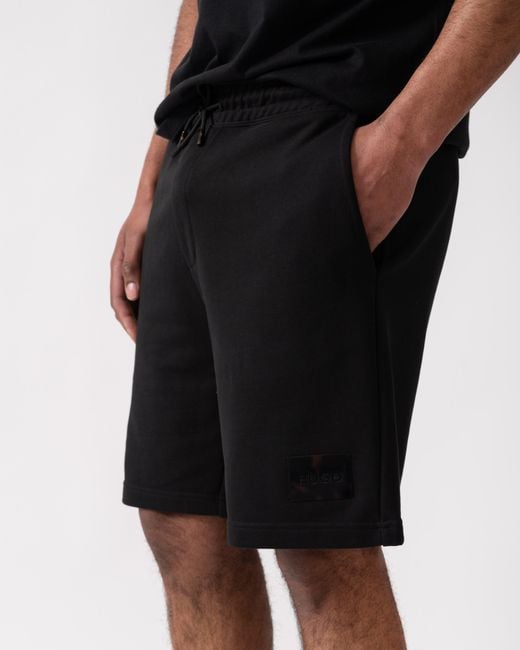 HUGO Black Darix Jogger Shorts for men