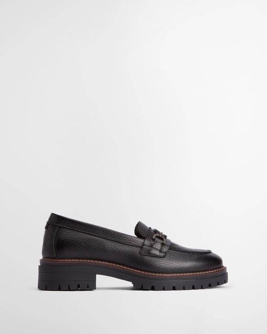 Barbour White Maddie Loafers