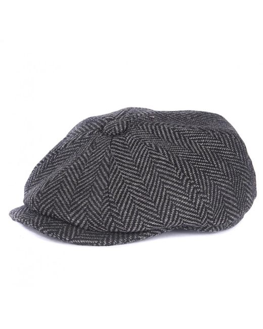 Barbour Herringbone Baker Boy Hat in Grey for Men | Lyst Canada