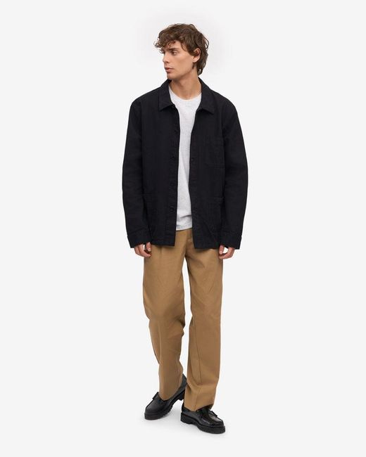 COLORFUL STANDARD Black Organic Workwear Jacket for men