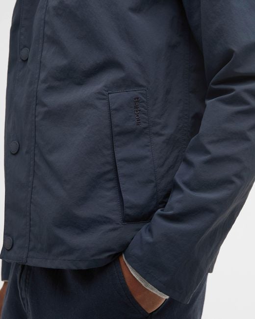 Barbour Blue Tracker Showerproof Jacket for men
