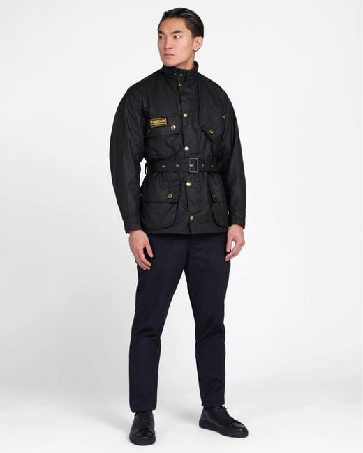 Barbour Black International Original Wax Jacket for men