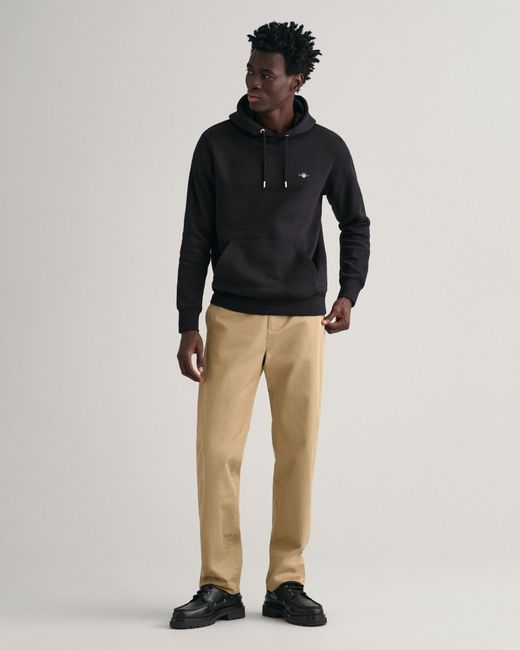 Gant Black Reg Hield Hoodie Man for men