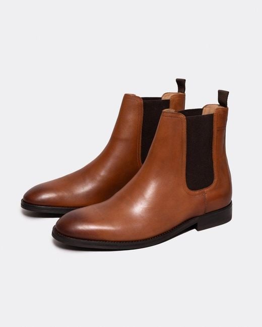 Ted Baker Brown Maisonn Leather Chelsea Boot for men