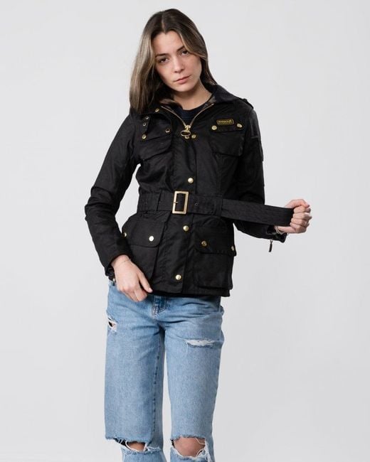 Blue wax jacket deals