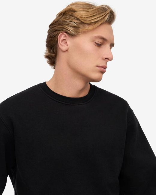 COLORFUL STANDARD Black Classic Organic Crew Neck Sweatshirt for men