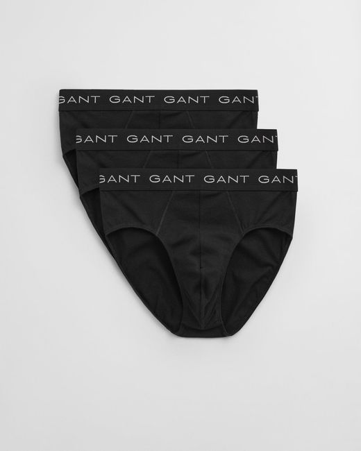 Gant Blue 3-Pack Logo Waistband Briefs for men
