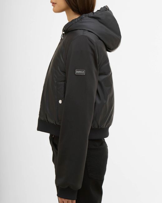 Barbour Black Equinox Quilted Sweat