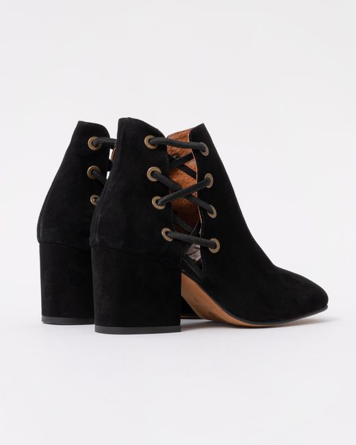 H by Hudson Black Kris Suede Shoe