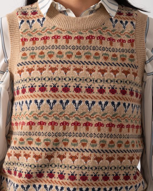 Joules Blue Woodland Tank Top