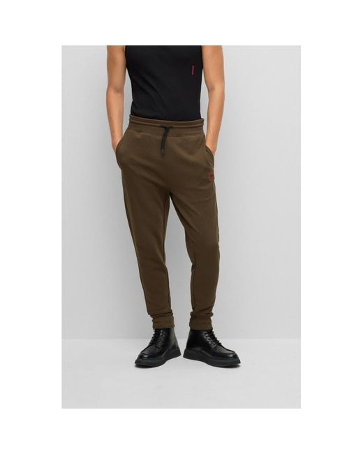 hugo boss cuffed joggers